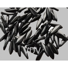 Намистини DAGGERS (натуральні чорні) 23980, розмір 5*16 мм (10 г)
