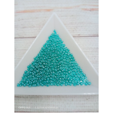 66210 бісер №10 Preciosa (Чехія) 5 грамів. Глазурований смарагдовий світлий