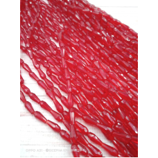 Намистини-краплі, розмір 9*4 мм. Червоні прозорі Намистини-краплі, розмір 9*4 мм. Червоні прозорі