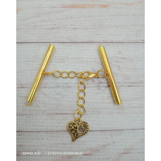 Комплект застібок для браслета кольору жовтого золота, 40 мм