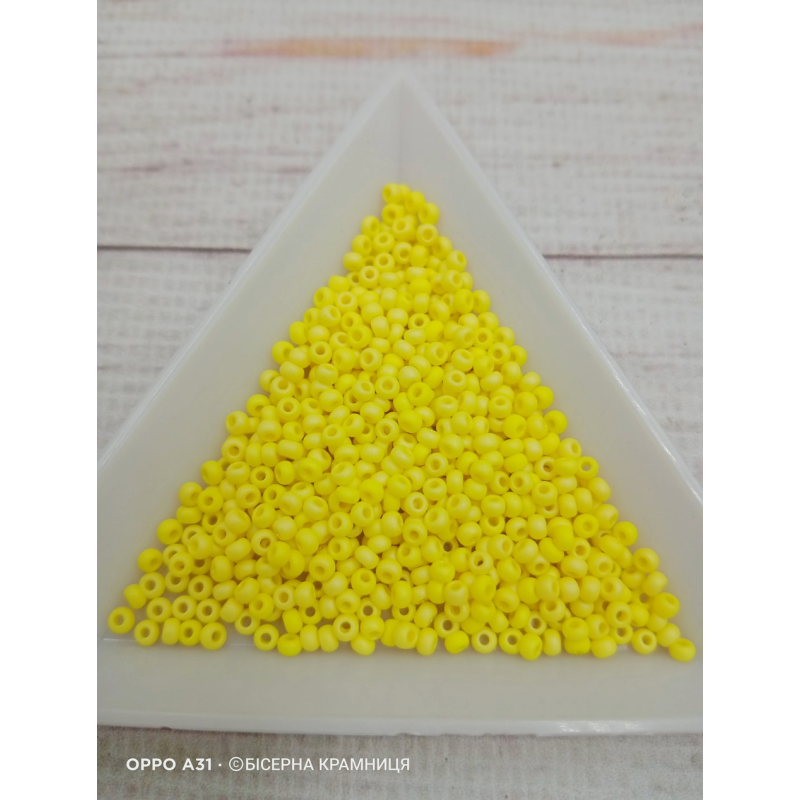 84110 matt бісер №10 Preciosa (Чехія) 5 грамів. Матовий райдужний 