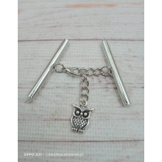 Комплект застібок для браслета кольору темного срібла, 40 мм