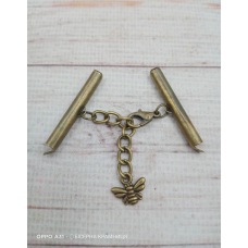 Комплект застібок для браслета кольору бронзи, 30 мм