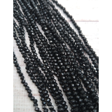 Ронделі, розмір 2,5*2 мм. Чорні непрозорі