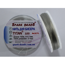 Нитка для бісеру TYTAN 100 № 2675 Сірий світлий (100 метрів) Нитка для бісеру TYTAN 100 № 2675 Сірий світлий (100 метрів)