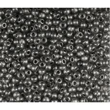 08349 бісер №10 Preciosa (Чехія) 5 грамів. Напівпрозорий темно-сірий