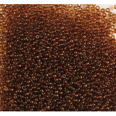 113-10/0-10110 Бісер Чехія (прозорий, коричневий), упаковка 50 грамів