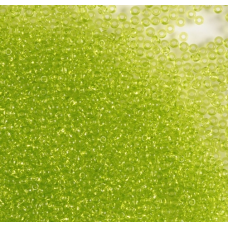 117-10/0-50220 Бісер Чехія (прозорий, салатовий), упаковка 50 грамів