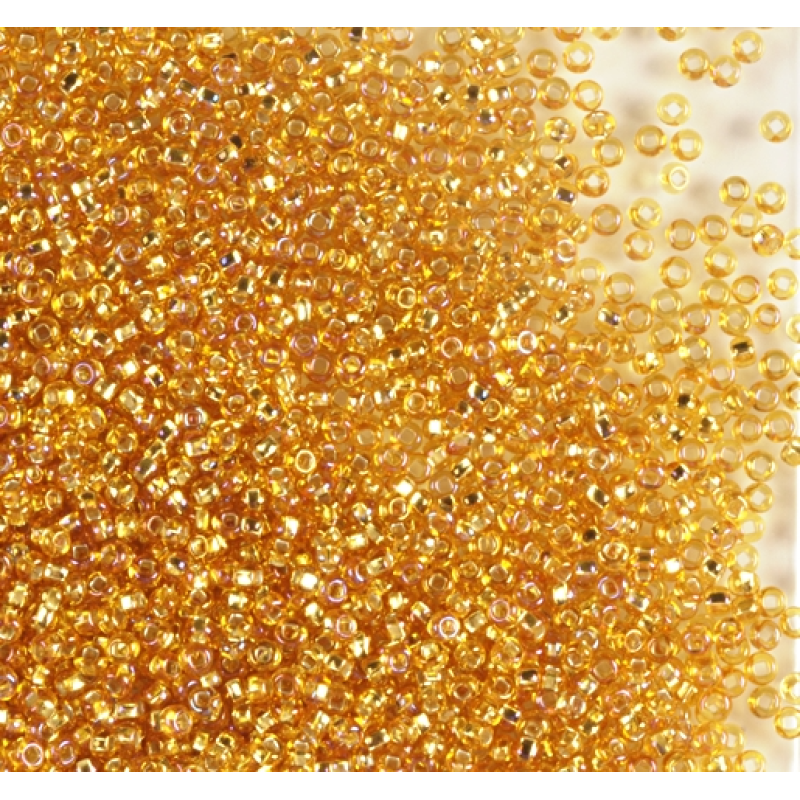 17059-10/0 Бісер Чехія (блискучий золотий райдужний), упаковка 50 грамів