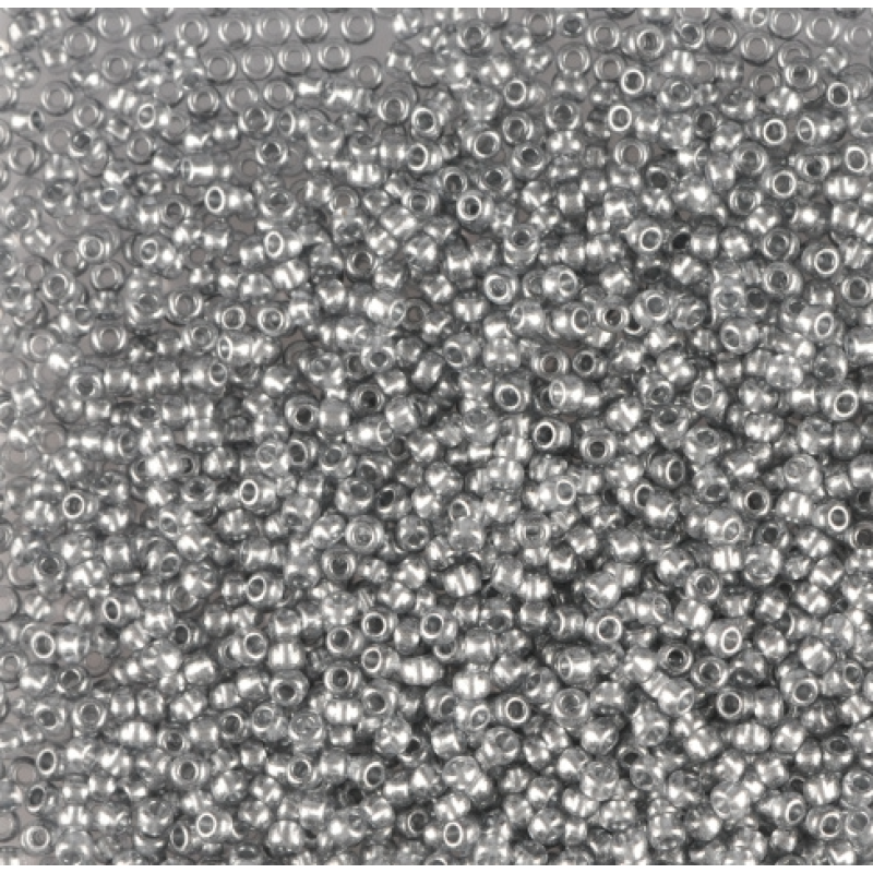 18942 бісер №10 Preciosa (Чехія) 5 грамів. Блискучий матовий графіт тертий