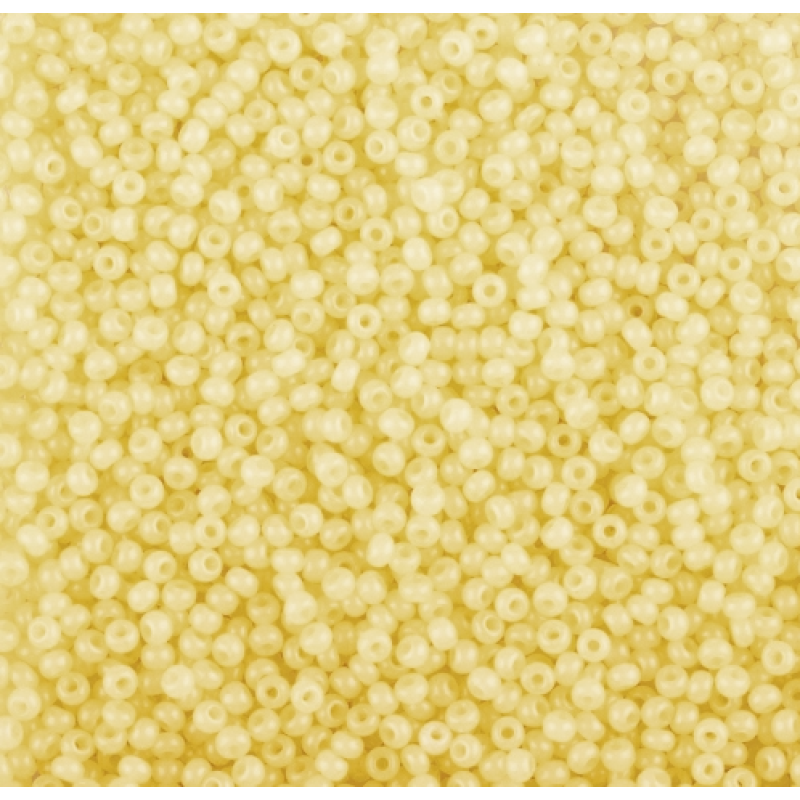 02281 бісер №10 Preciosa (Чехія) 5 грамів. Алебастровий