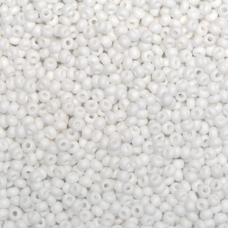 16602 matt бісер №10 Preciosa (Чехія) 5 грамів. Молочний матовий