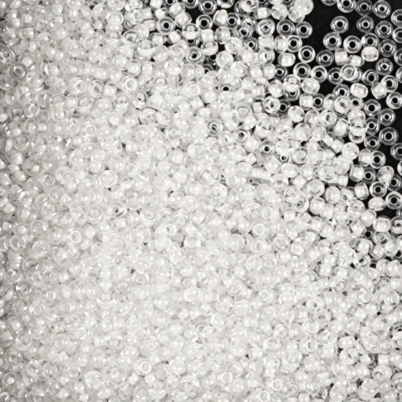 38602 бісер №10 Preciosa (Чехія) 5 грамів. Профарбований білий
