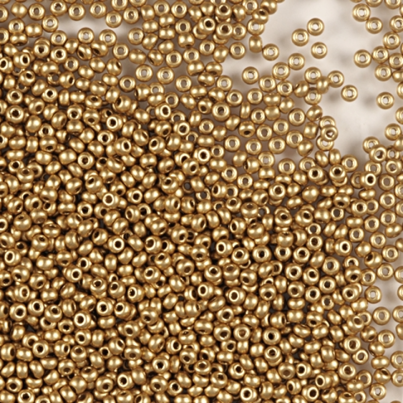 01710 бісер №10 Preciosa (Чехія) 5 грамів. Металізований