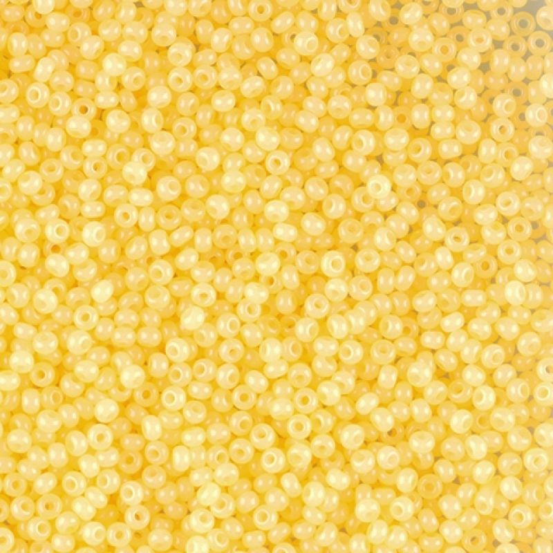 02181 бісер №10 Preciosa (Чехія) 5 грамів. Алебастровий