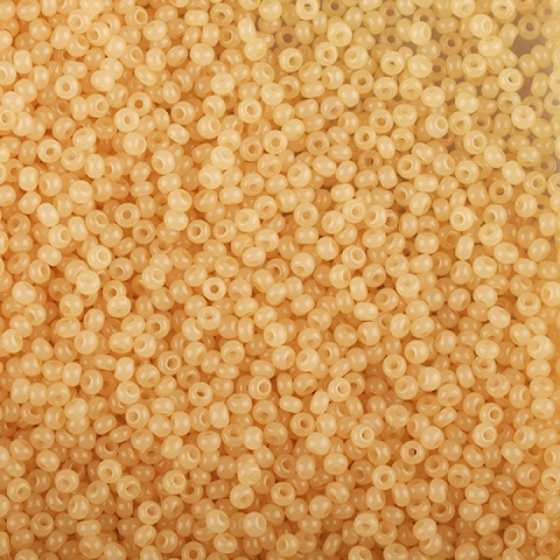 02182 бісер №10 Preciosa (Чехія) 5 грамів. Алебастровий