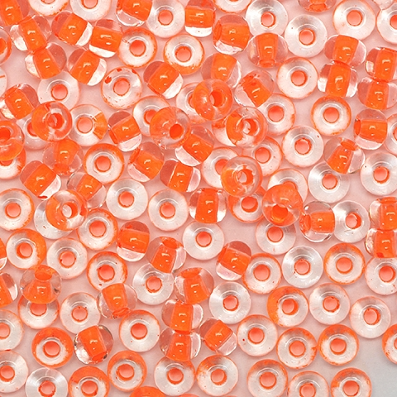 08789 бісер №10 Preciosa (Чехія) 5 грамів. Прозорий неоновий