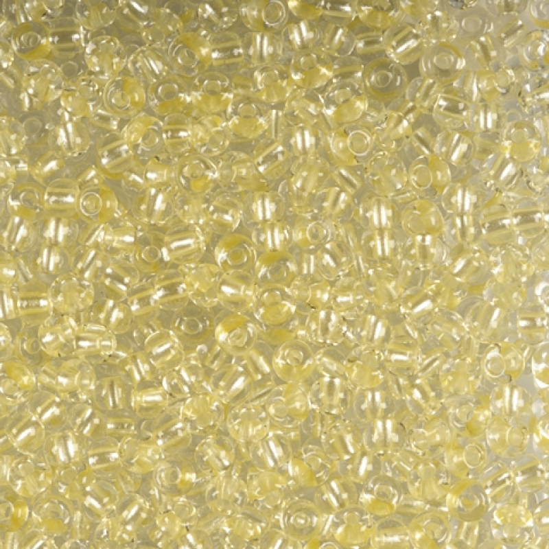 38286 бісер №10 Preciosa (Чехія) 5 грамів. Прозорий з перламутровим профарбуванням