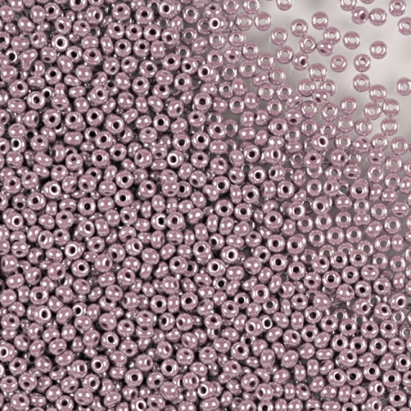 28020 бісер №10 Preciosa (Чехія) 5 грамів. Перламутровий, аметистовий пастельний