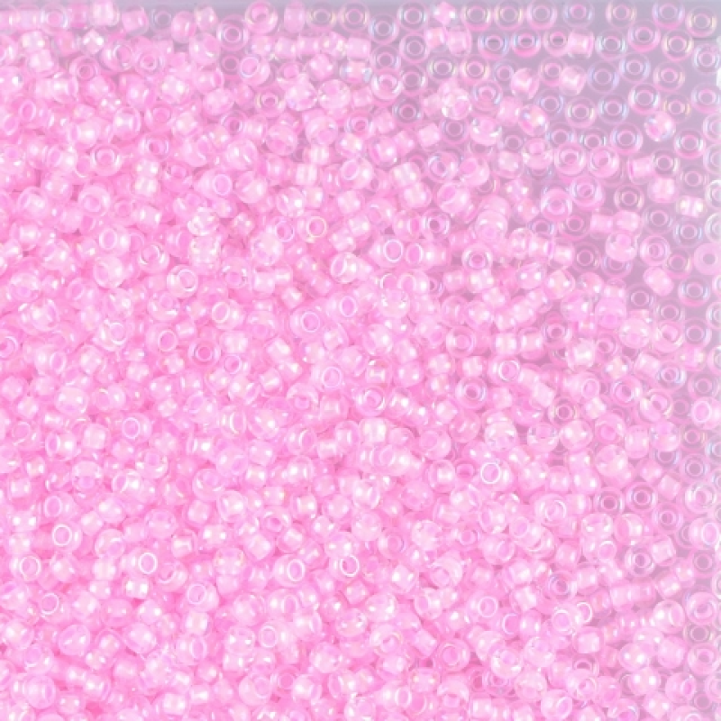 58573 бісер №10 Preciosa (Чехія) 5 грамів. Прозорий профарбований райдужний