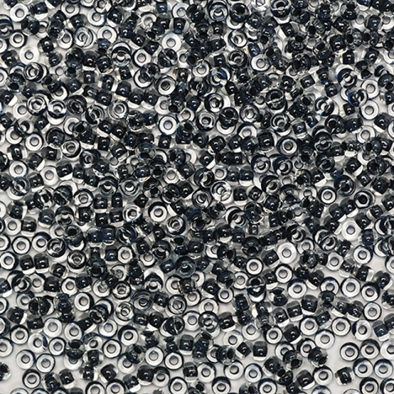 38039 бісер №10 Preciosa (Чехія) 5 грамів. Прозорий профарбований сірий