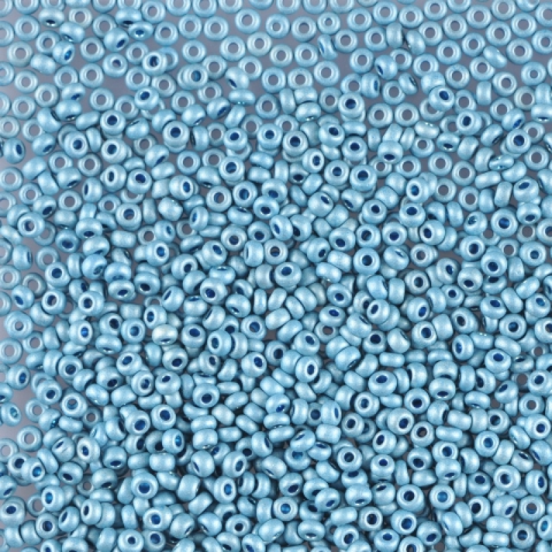 18536 matt бісер №10 Preciosa (Чехія) 5 грамів. Металізований матовий