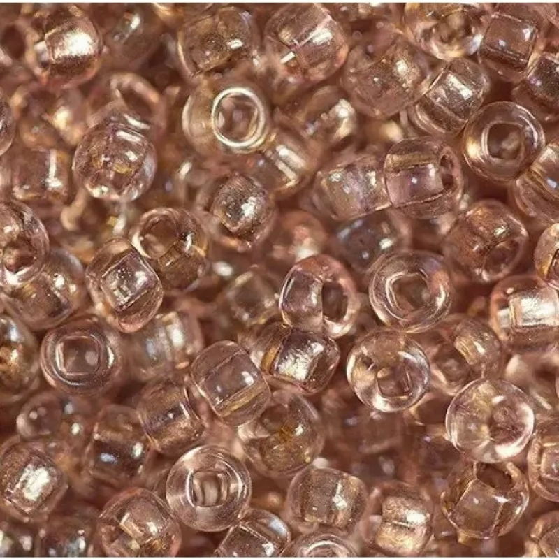 01113 бісер №10 Preciosa (Чехія) 5 грамів. Кришталевий коричневий