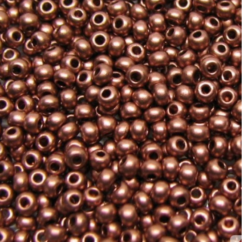 01780-10/0 Бісер Чехія (металізований, мідний), упаковка 50 грамів