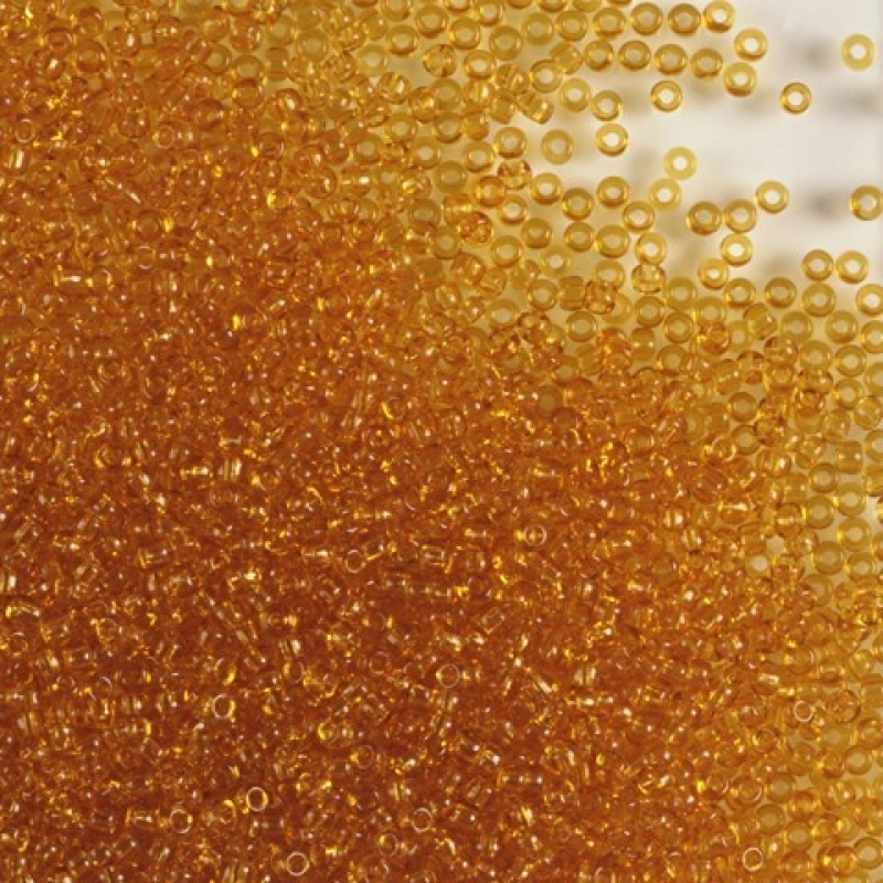 111-10/0-10070 Бісер Чехія (прозорий, бурштиновий), упаковка 50 грамів