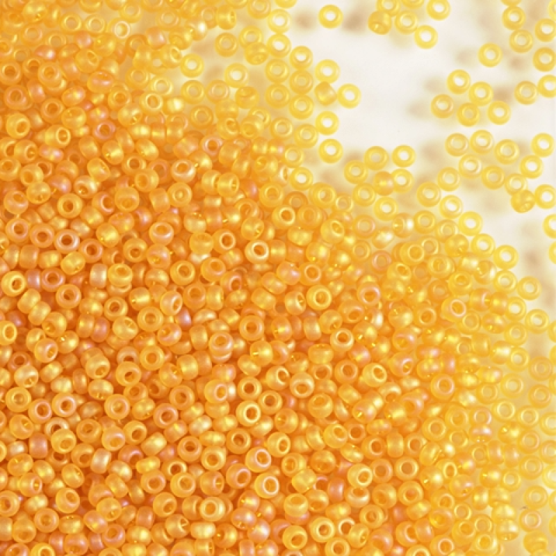 11050 matt бісер №10 Preciosa (Чехія) 5 грамів. Глазурований матовий райдужний