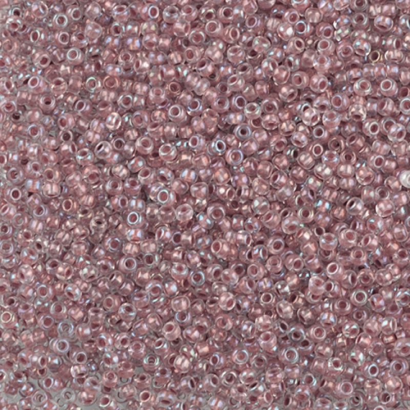 58517 бісер №10 Preciosa (Чехія) 5 грамів. Прозорий райдужний профарбований