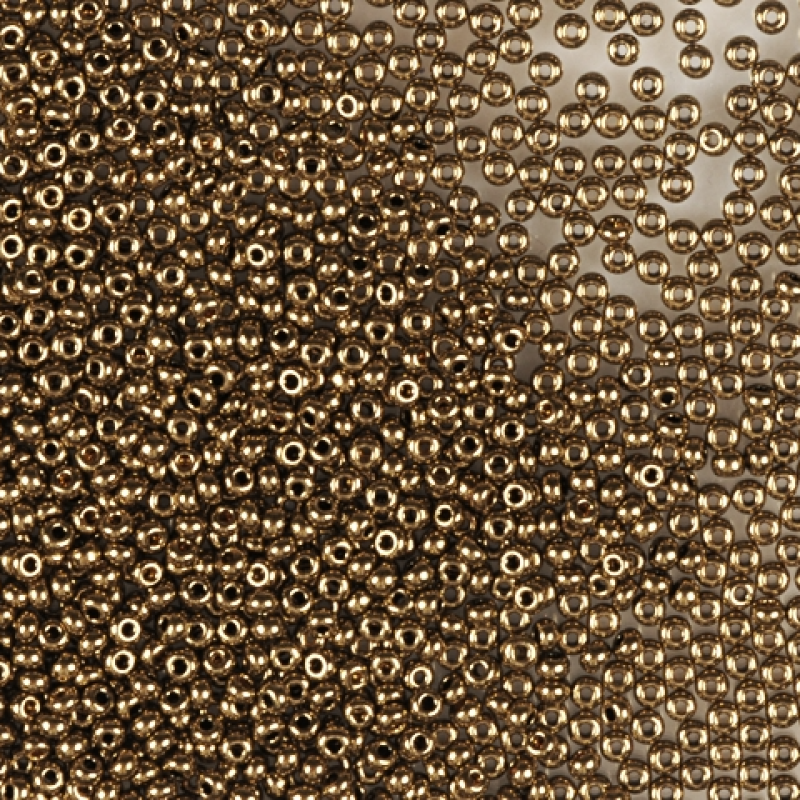 59142 бісер №10 Preciosa (Чехія) 5 грамів. Металізований люкс