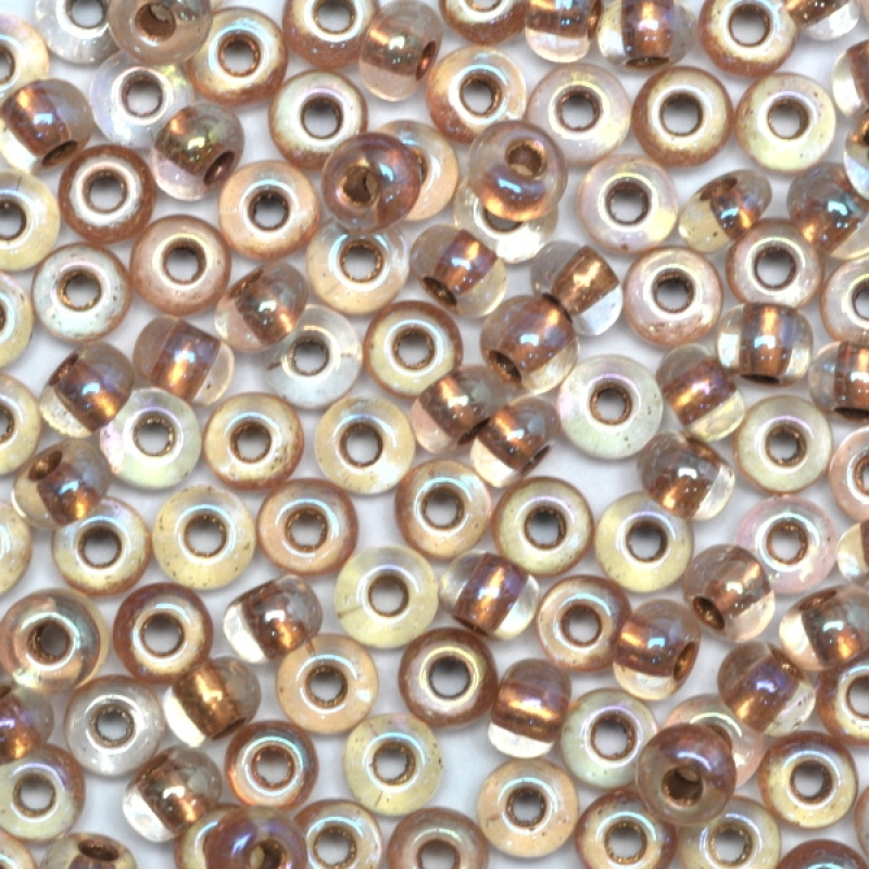 68505 бісер №10 Preciosa (Чехія) 5 грамів. Прозорий райдужний профарбований