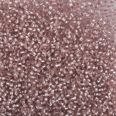 78113 бісер №10 Preciosa (Чехія) 5 грамів. Блискучий із срібною серединкою