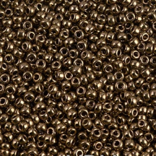 Бісер RR-457 Miyuki DURACOAT Round Rocailles 11/0 (металізований, темна бронза), Японія. Ціна за 1 грам
