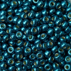 Бісер RR-5115 Miyuki DURACOAT Round Rocailles 11/0 (металізований, темна бірюза), Японія. Ціна за 1 грам