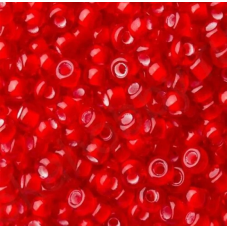 95076 бісер №10 Preciosa (Чехія) 5 грамів. Мелований червоний