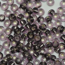 27010 бісер №10 Preciosa (Чехія) 5 грамів. Блискучий із срібною серединкою