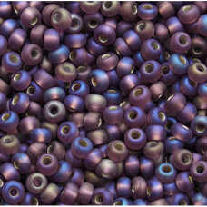 27069 matt бісер №10 Preciosa (Чехія) 5 грамів. Блискучий райдужний матовий