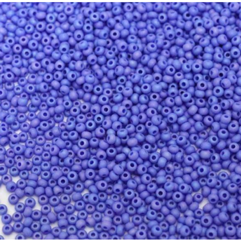 34040 matt бісер №10 Preciosa (Чехія) 5 грамів. Перламутровий матовий райдужний