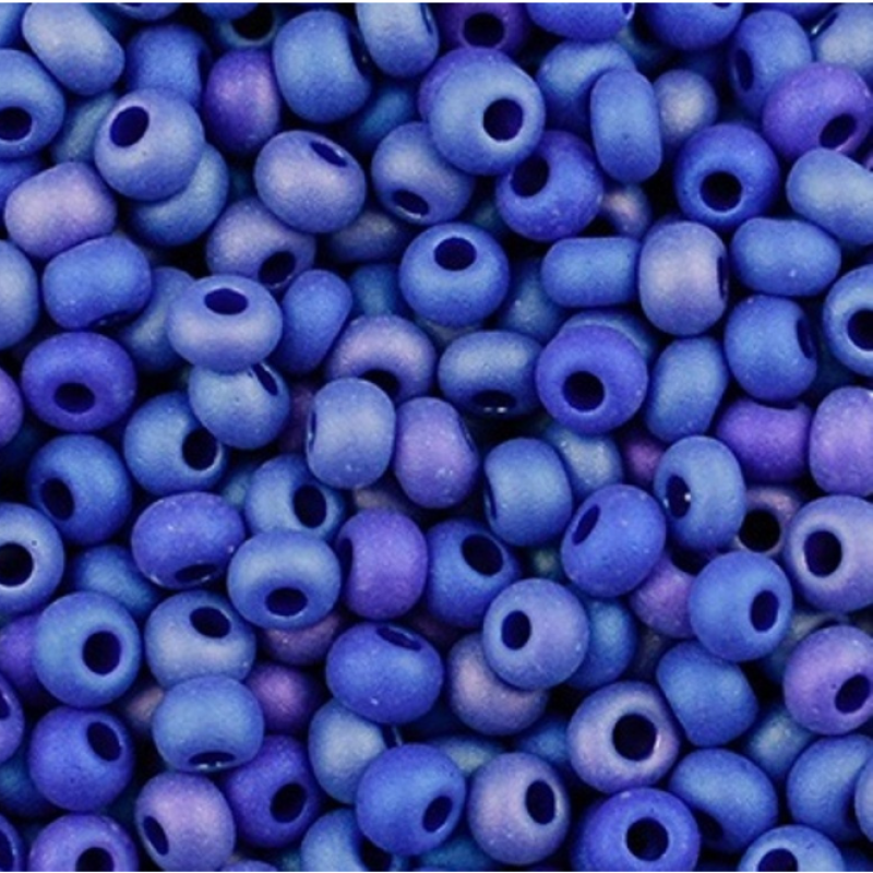 34050 matt бісер №10 Preciosa (Чехія) 5 грамів. Перламутровий матовий райдужний