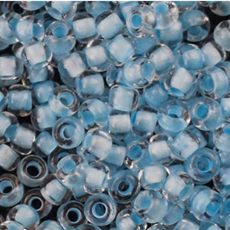 38062 бісер №10 Preciosa (Чехія) 5 грамів. Прозорий профарбований