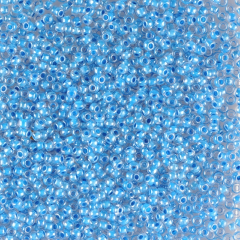 38165 бісер №10 Preciosa (Чехія) 5 грамів. Прозорий профарбований