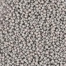 43141 бісер №10 Preciosa (Чехія) 5 грамів. Перлиновий райдужний сірий 