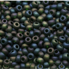 51150 matt бісер №10 Preciosa (Чехія) 5 грамів. Глазурований матовий райдужний