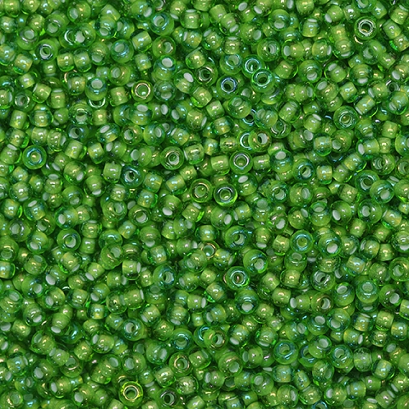 55438 бісер №10 Preciosa (Чехія) 5 грамів. Глазурований райдужний профарбований