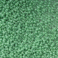 58210-10/0 Бісер Чехія (перламутровий, світлий зелений), упаковка 50 грамів
