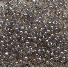61141 бісер №10 Preciosa (Чехія) 5 грамів. Глазурований напівпрозорий сірий
