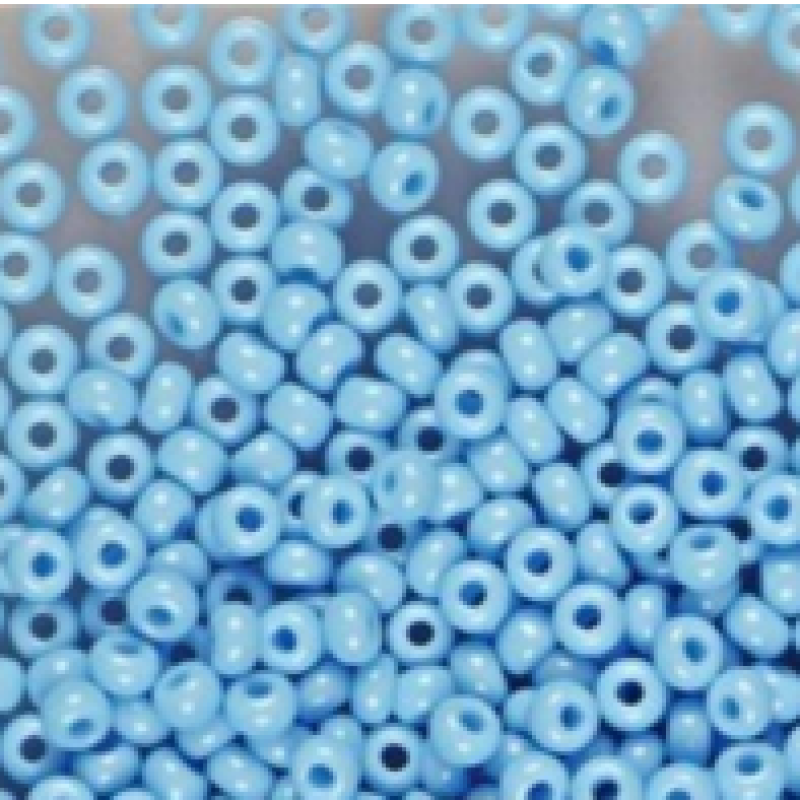 63020 бісер №10 Preciosa (Чехія) 5 грамів. Натуральний блакитний