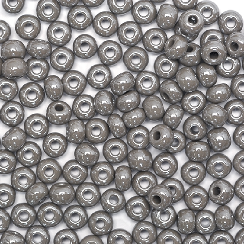 48020 бісер №10 Preciosa (Чехія) 5 грамів. Перлиновий сірий пастельний 48020 бісер №10 Preciosa (Чехія) 5 грамів. Перлиновий сірий пастельний